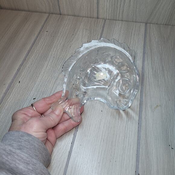 Vintage Fish Shaped Glass Dish Catch All Studio Nova Japan Small Bowl Art Glass - Picture 9 of 11